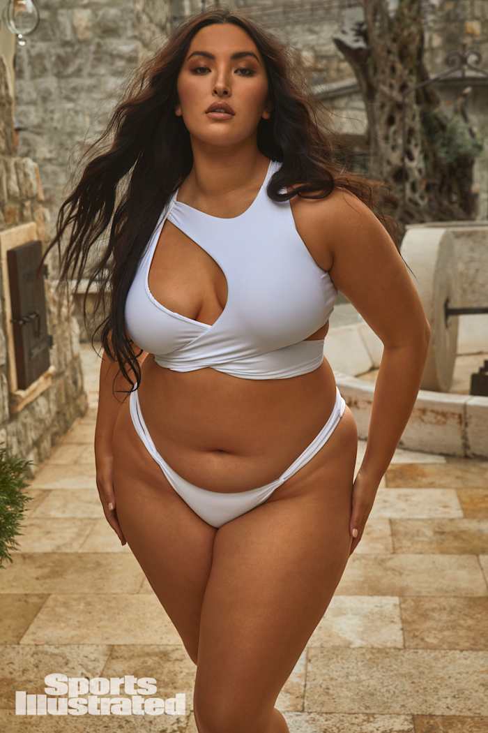 Yumi Nu was photographed by James Macari in Montenegro. Swimsuit by Keva J Swimwear.